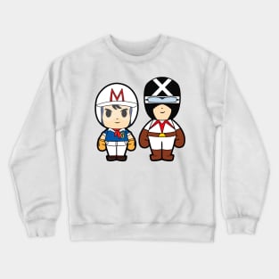 Speed Racer and Racer X Chibi Crewneck Sweatshirt